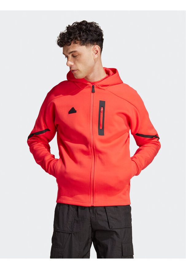 Adidas - Bluza adidas. Kolor: czerwony