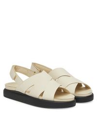 Clarks Sandały Aristella Sun 26181257 Beżowy. Kolor: beżowy. Materiał: skóra