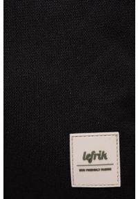 Lefrik plecak kolor czarny duży gładki. Kolor: czarny. Materiał: poliester. Wzór: gładki #3