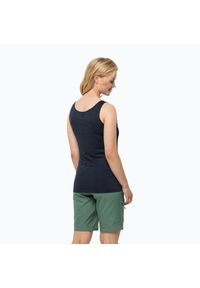 Koszulka trekkingowa damska Jack Wolfskin Pack & Go Tank. Kolor: niebieski. Sport: turystyka piesza