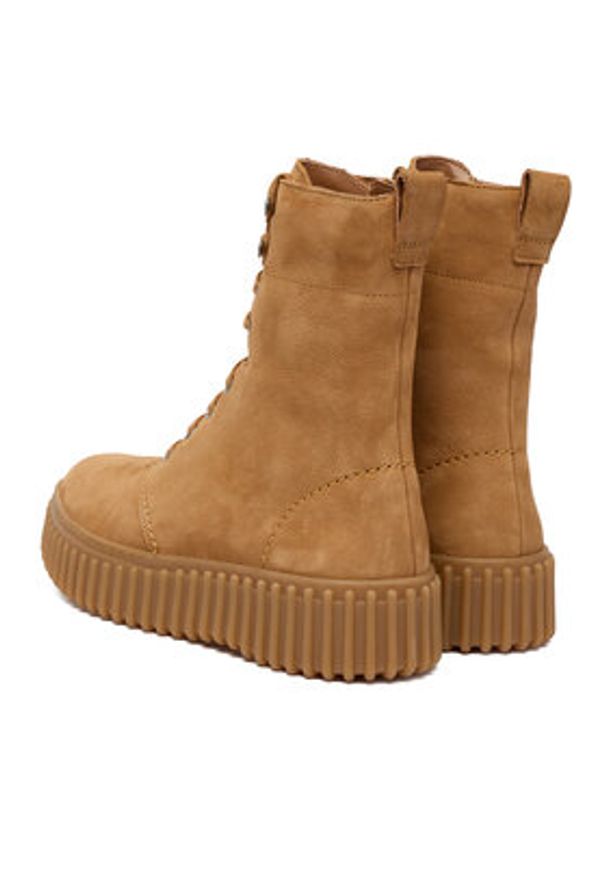 Clarks Trzewiki Torhill Style 26182917 Brązowy. Kolor: brązowy. Materiał: nubuk, skóra
