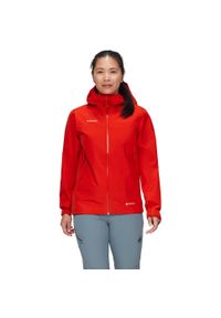 Kurtka z membraną damska Mammut Crater Light HS Hooded Jacket. Kolor: czerwony