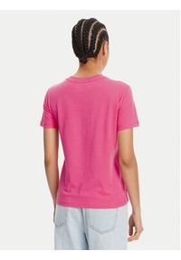Versace Jeans Couture T-Shirt 78HAHE05 Różowy Regular Fit. Kolor: różowy. Materiał: bawełna