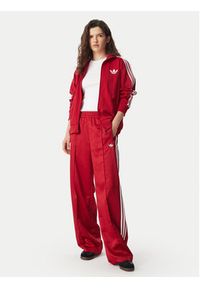 Adidas - adidas Bluza Pinstripe Firebrid Loose Tracktop KS9984 Czerwony Regular Fit. Kolor: czerwony. Materiał: syntetyk #6