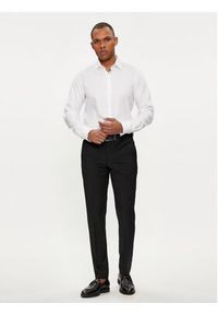 Michael Kors Koszula MK0DS01001 Biały Slim Fit. Kolor: biały. Materiał: bawełna