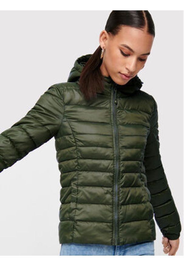 only - ONLY Kurtka przejściowa Tahoe 15156569 Zielony Regular Fit. Kolor: zielony. Materiał: syntetyk