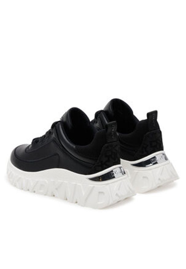 DKNY Sneakersy K1522639 Czarny. Kolor: czarny. Materiał: materiał