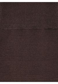 Pako Lorente - PAKO LORENTE - Gładkie brązowe skarpety męskie. Kolor: niebieski, brązowy. Materiał: bawełna. Wzór: gładki #2