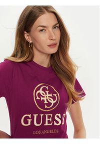 Guess T-Shirt V4BI00 I3Z14 Różowy Regular Fit. Kolor: różowy. Materiał: bawełna #3