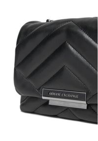 Armani Exchange Torebka Victoria 948587 4R742 00020 Czarny. Kolor: czarny. Materiał: skórzane