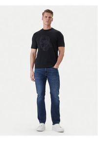 Karl Lagerfeld - KARL LAGERFELD T-Shirt 755036 562221 Granatowy Loose Fit. Typ kołnierza: dekolt w karo. Kolor: niebieski. Materiał: bawełna #2