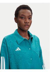 Adidas - adidas Kurtka przejściowa Tiro x Common Goal Coaches JL9204 Turkusowy Loose Fit. Kolor: turkusowy. Materiał: syntetyk #3