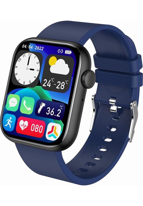 Smartwatch Gravity Zegarek damski SMARTWATCH GRAVITY GT3-5 black/d.blue - LIVIA. Rodzaj zegarka: smartwatch