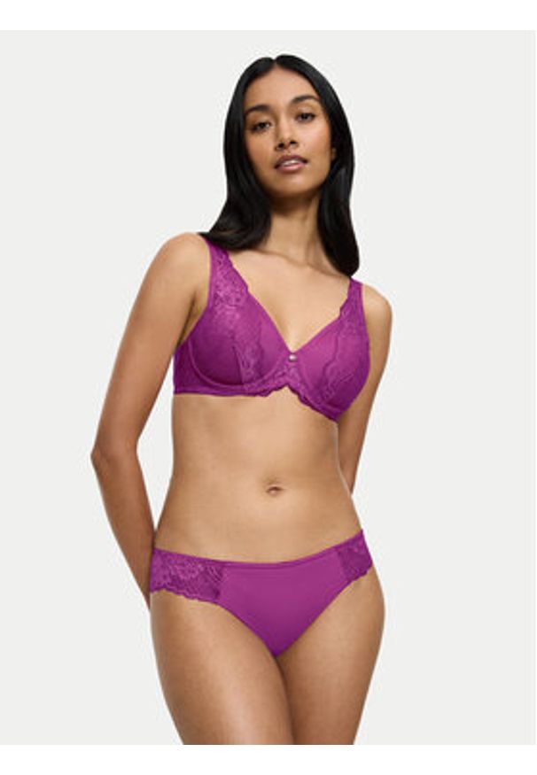Triumph Figi brazylijskie Wild Peony Florale 10209603 Fioletowy. Kolor: fioletowy. Materiał: syntetyk