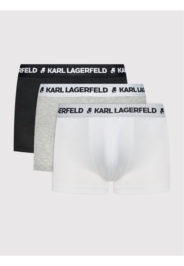 Karl Lagerfeld - KARL LAGERFELD Komplet 3 par bokserek Logo 211M2102 Kolorowy. Materiał: bawełna. Wzór: kolorowy