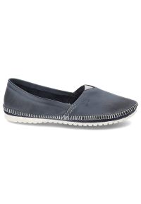 Niebieskie Baleriny Maciejka Wygodne Obuwie Damskie. Okazja: na co dzień. Kolor: niebieski. Materiał: skóra. Styl: casual, elegancki #6