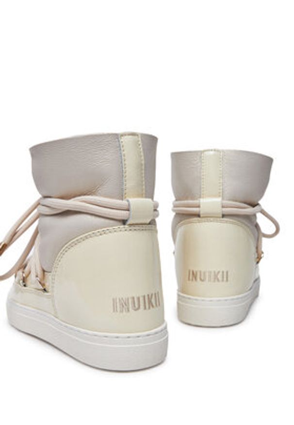 Inuikii Śniegowce Gloss 75202-007 Beżowy. Kolor: beżowy. Materiał: skóra