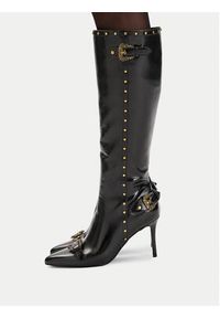 Versace Jeans Couture Kozaki 79VA3S58 ZSC35 Czarny. Kolor: czarny. Materiał: skóra #7