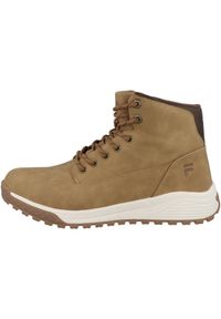 Trapery męskie, Fila Lance XXI Mid. Kolor: brązowy. Materiał: syntetyk, materiał, zamsz, guma