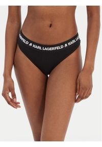 Karl Lagerfeld - KARL LAGERFELD Stringi A1W47008 Czarny. Kolor: czarny. Materiał: lyocell #1
