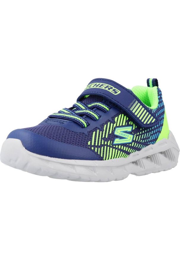 skechers - Tenisówki Skechers Model Magna-lights Kolor Niebieski. Kolor: niebieski. Materiał: syntetyk, tkanina. Model: Skechers Sport. Sport: turystyka piesza