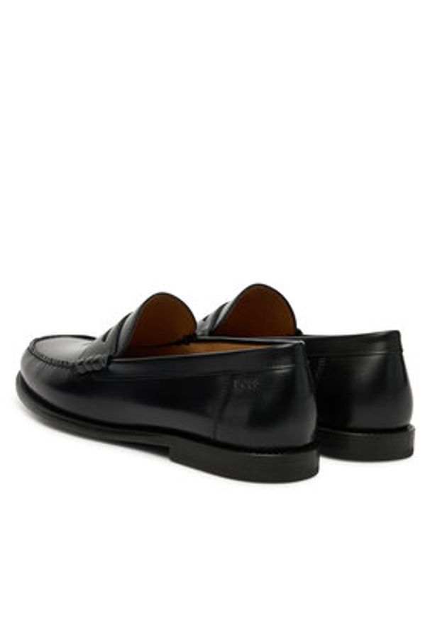 BOSS Mokasyny Tevan 50557750 Czarny. Kolor: czarny. Materiał: skóra