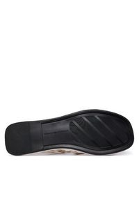 TOMMY HILFIGER - Tommy Hilfiger Sandały Flat Strappy FW0FW09220 Kremowy. Kolor: kremowy. Materiał: skóra #2