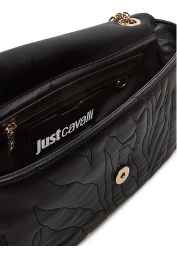 Just Cavalli Torebka 78RA4BE3 ZSB23 Czarny. Kolor: czarny. Materiał: skórzane