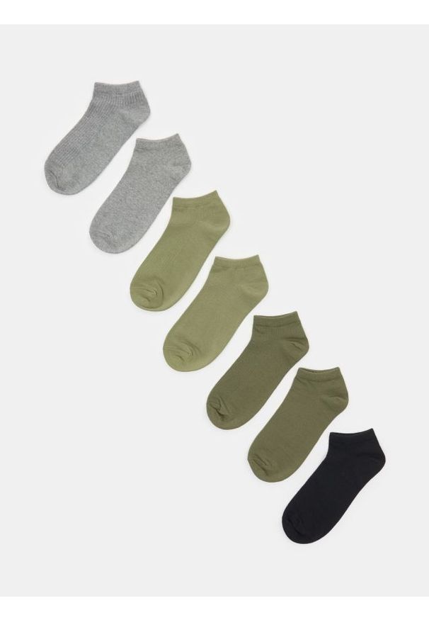 Sinsay - Prążkowane skarpetki 7 pack - wielobarwny. Materiał: prążkowany