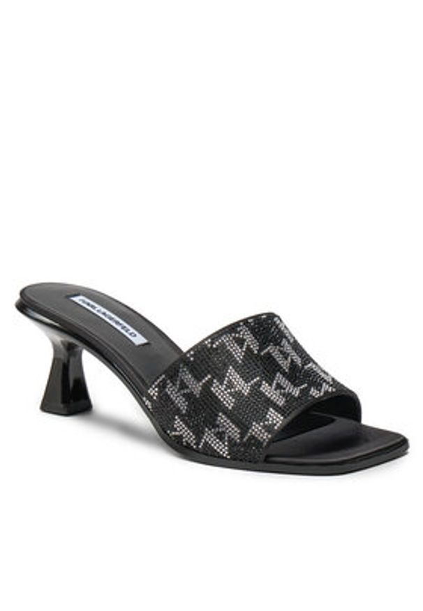 Karl Lagerfeld - KARL LAGERFELD Klapki KL30112 Czarny. Kolor: czarny. Materiał: materiał