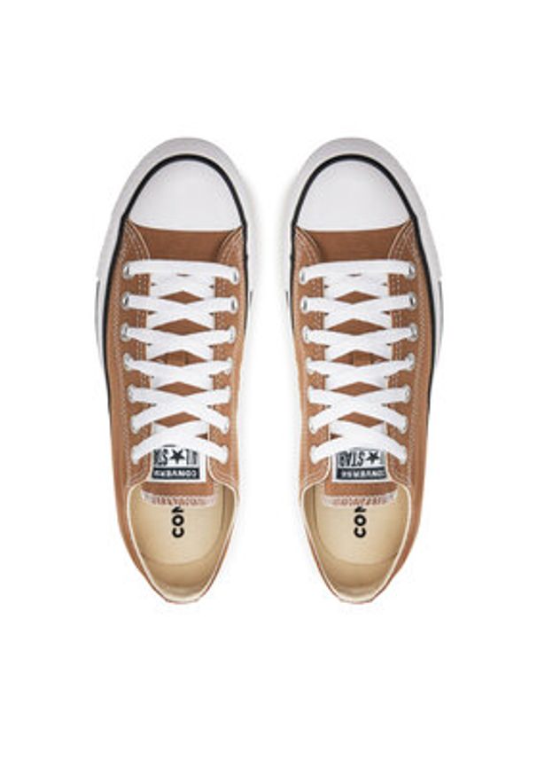 Converse Trampki Chuck Taylor All Star A06564C Brązowy. Kolor: brązowy. Materiał: materiał