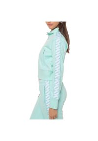 Bluza turystyczna damska Superdry Code S Logo Track Top. Kolor: niebieski. Materiał: poliester, bawełna