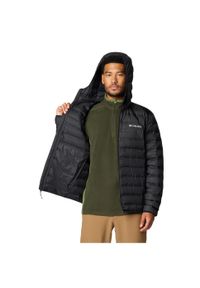 columbia - Kurtka sportowa męska Lake 22 II Down Hooded Jacket. Kolor: czarny. Materiał: poliester