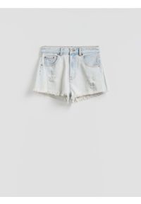 Reserved - Jeansowe szorty - niebieski. Kolor: niebieski. Materiał: jeans #1