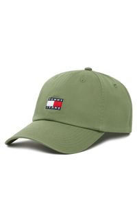 Czapka z daszkiem Tommy Jeans. Kolor: zielony