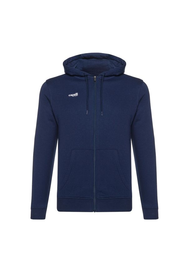 CAPELLI SPORT - Bluza piłkarska męska Capelli Basics Adult Zip Hoodie. Kolor: niebieski. Sport: piłka nożna