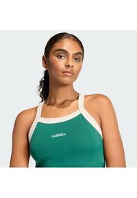 Adidas - adidas Top Seasonal Essentials Colorpop JZ0195 Zielony Slim Fit. Kolor: zielony. Materiał: bawełna #3