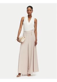 Rinascimento Spodnie palazzo CFC0020285002 Beżowy Wide Leg. Kolor: beżowy. Materiał: syntetyk #3