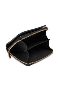 TOMMY HILFIGER - Tommy Hilfiger Portfel damski Th Icon Med Za Flap Mono AW0AW17743 Czarny. Kolor: czarny. Materiał: skóra