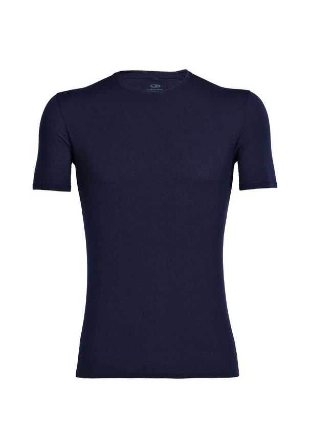 Koszulka męska Icebreaker Anatomica SS Crewe Snow T-Shirt. Kolor: niebieski. Sport: turystyka piesza