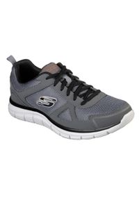 skechers - Skechers Track-Scloric, męskie buty treningowe, Szare. Kolor: wielokolorowy, czarny, szary. Materiał: tkanina. Sport: fitness #1