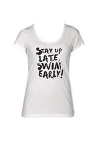 Koszulka damska Arena Separates Tee Slogan. Kolor: biały. Materiał: materiał, bawełna #1