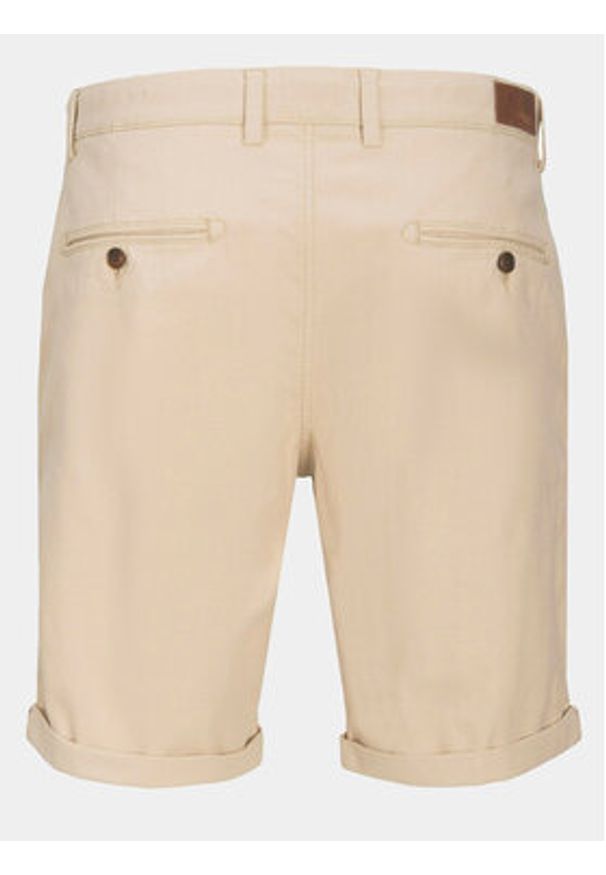 Jack & Jones - Jack&Jones Szorty materiałowe Fury 12206889 Beżowy Regular Fit. Kolor: beżowy. Materiał: bawełna
