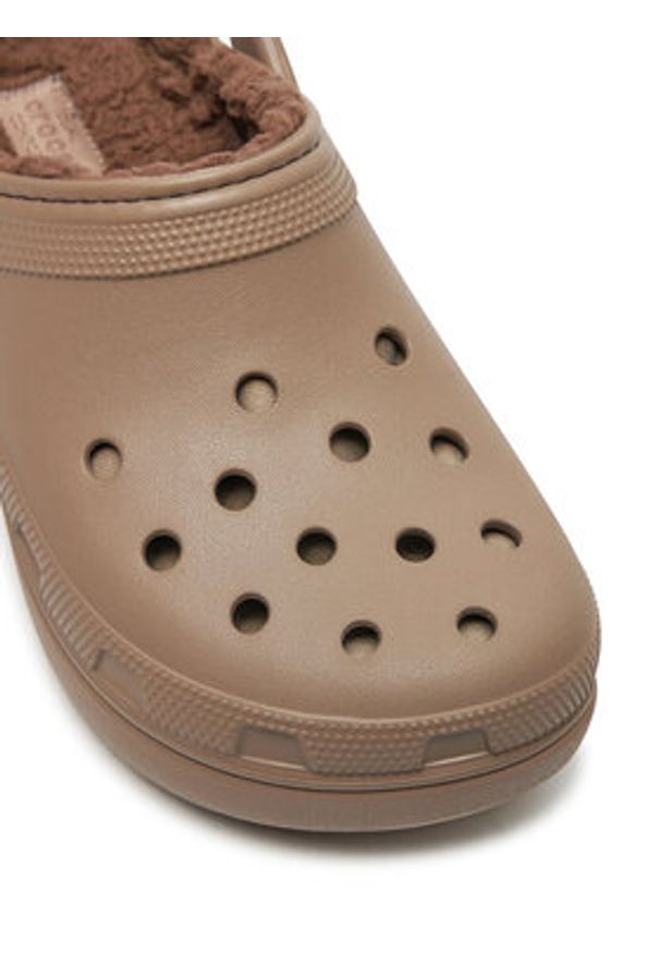 Crocs Klapki Classic Platform Lined Clog W 207938 Brązowy. Kolor: brązowy. Obcas: na platformie