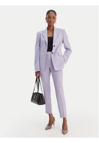 Hugo - HUGO Spodnie materiałowe Hedima-1 50544742 Fioletowy Slim Fit. Kolor: fioletowy. Materiał: syntetyk #5