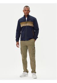 Aeronautica Militare Bluza 252FE2066UP00350 Granatowy Regular Fit. Kolor: niebieski. Materiał: bawełna #4