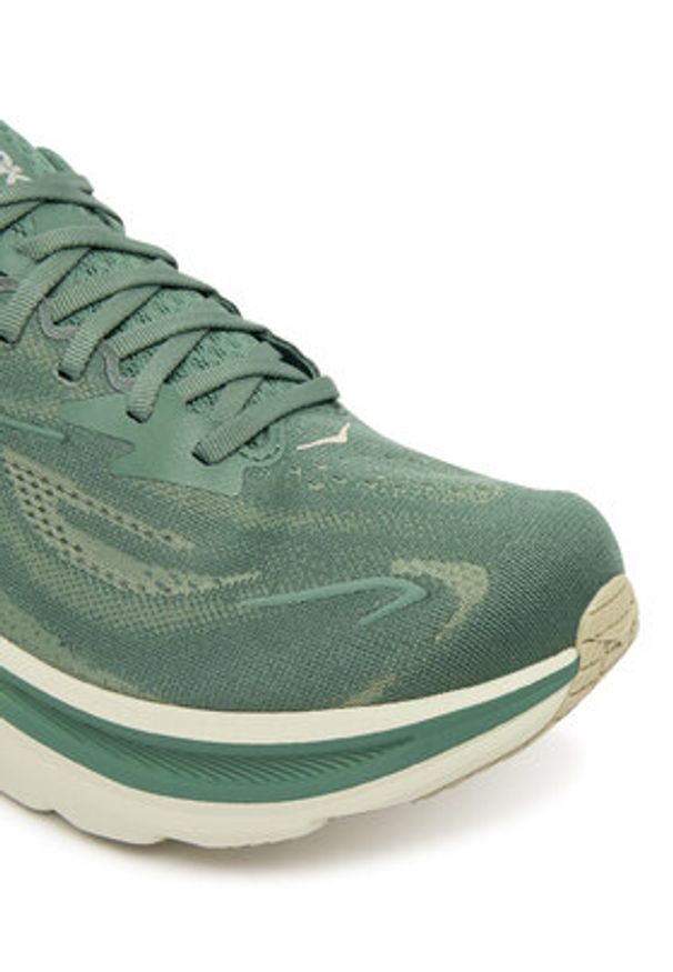 HOKA - Hoka Buty do biegania Clifton 10 1162030 Khaki. Kolor: brązowy. Materiał: materiał