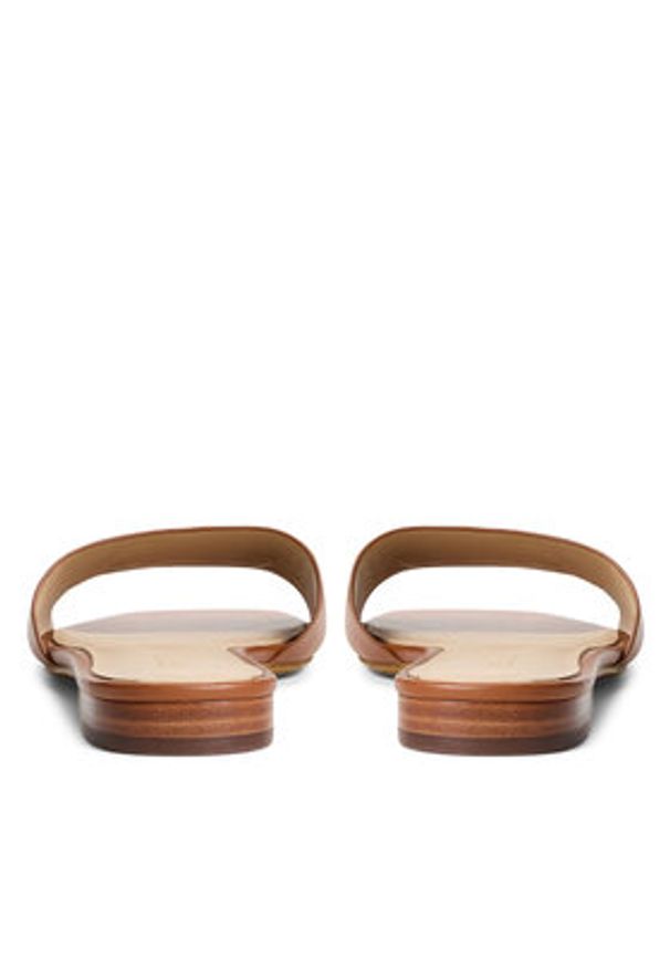 Lauren Ralph Lauren - LAUREN RALPH LAUREN Klapki 802959142002 Brązowy. Kolor: brązowy. Materiał: skóra