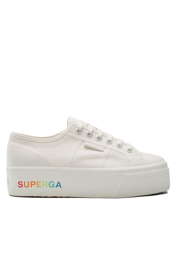 Superga Tenisówki 2790 Platform S7113KW Biały. Kolor: biały. Materiał: materiał. Obcas: na platformie