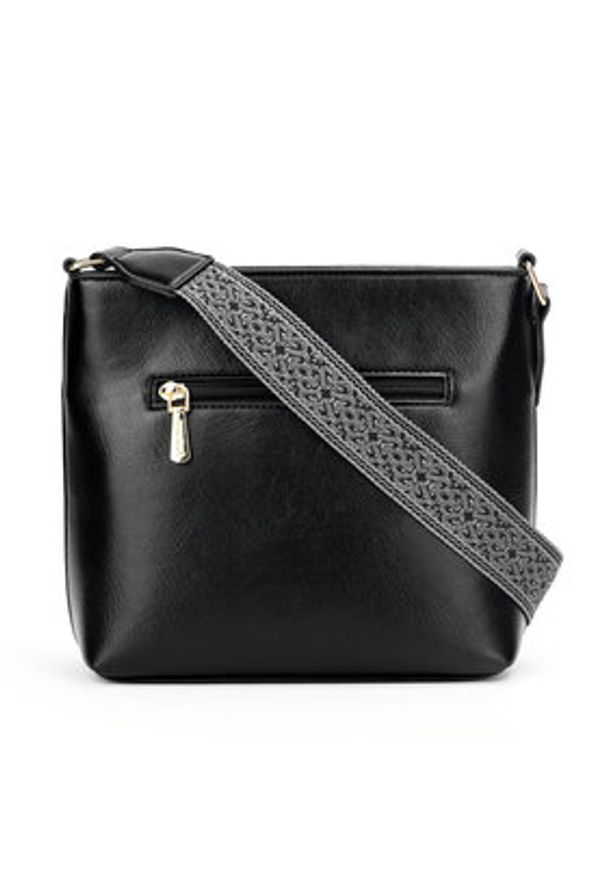 Monnari Torebka BAGIMP0-24Z-BAG6260-K020D000-R00 Czarny. Kolor: czarny. Materiał: skórzane